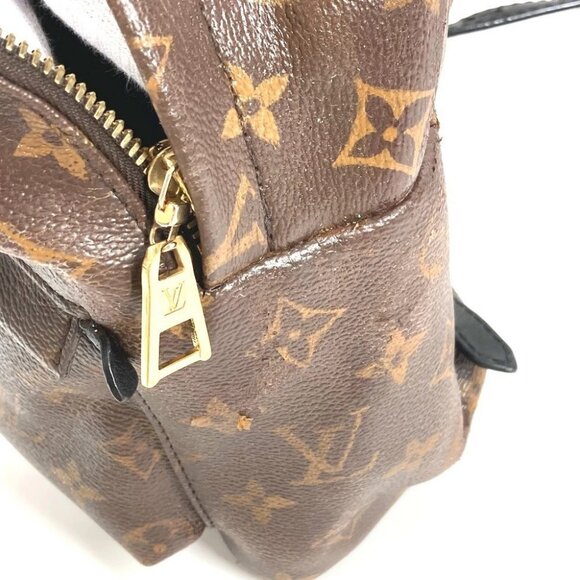 LOUIS VUITTON M41560 Monogram Palm Springs PM Mini Backpack Brown/Black - Picture 9 of 15